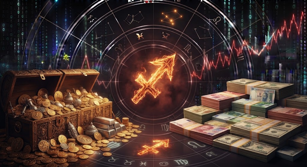 Treasure, money, astrology, financial growth